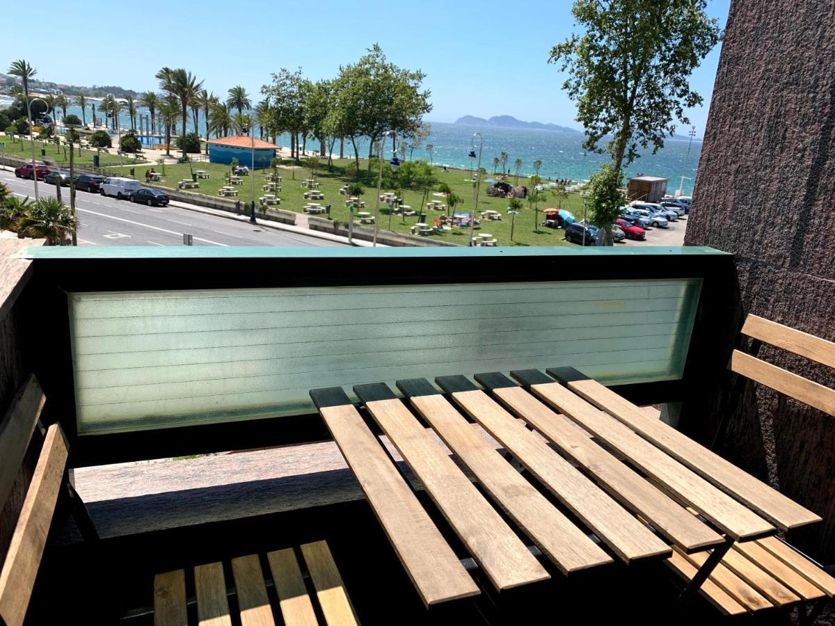Apartamentos En Playa De Samil Primera Linea De Playa Pe Na Areia Vigo Esterno foto